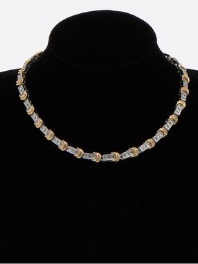 NWT ⚜️🩶⚜️ ATTERRI Gorgeous Silver and Golden Toned Necklace